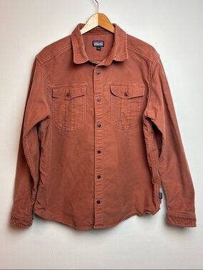Patagonia Men’s Long-Sleeved Topo Canyon Moleskin Shirt Sisu Brown #53725